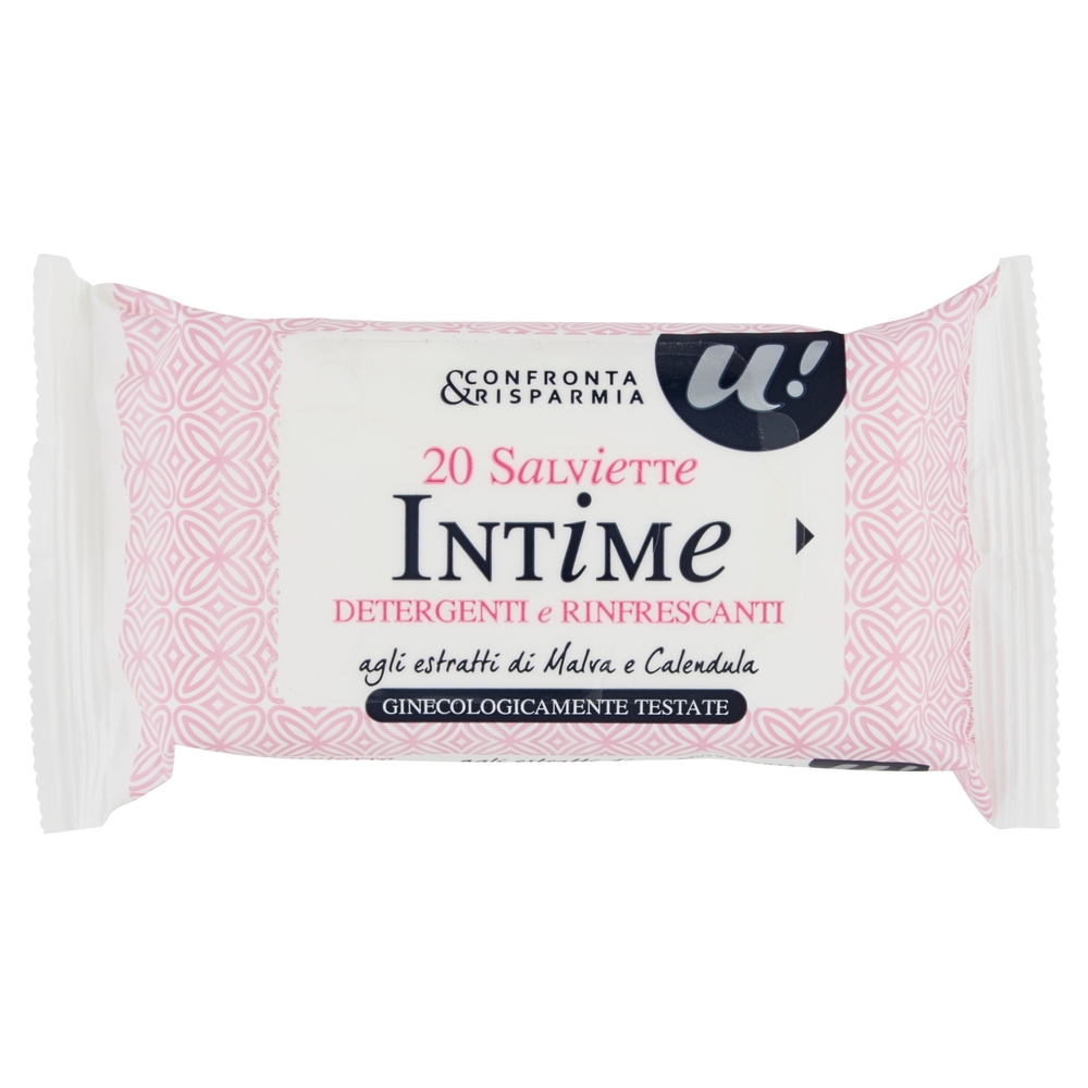 20 SALVIETTE INTIME DETERGENTI E RINFRESCANTI U! Confronta & Risparmia